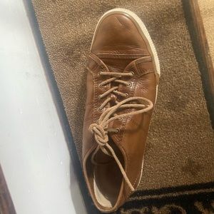 Brown Leather Frye Sneakers